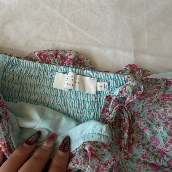 ASTR the Label Floral Ruched Ruffle Mini Dress - Picture 7 of 7